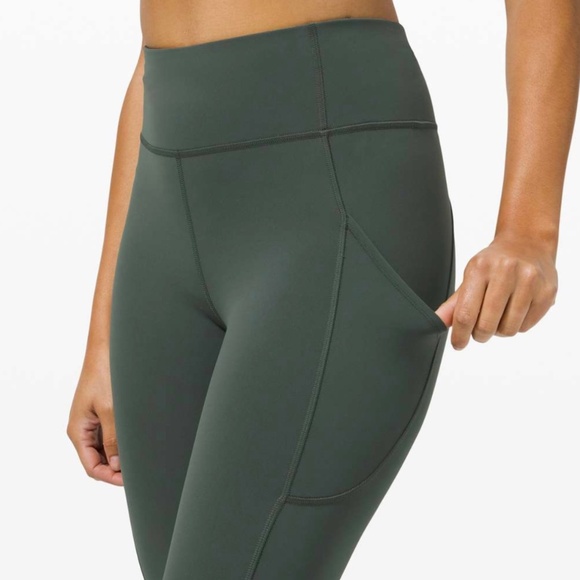 Lululemon Invigorate High-Rise Crop 23" in Smoked Spruce - Picture 4 of 10